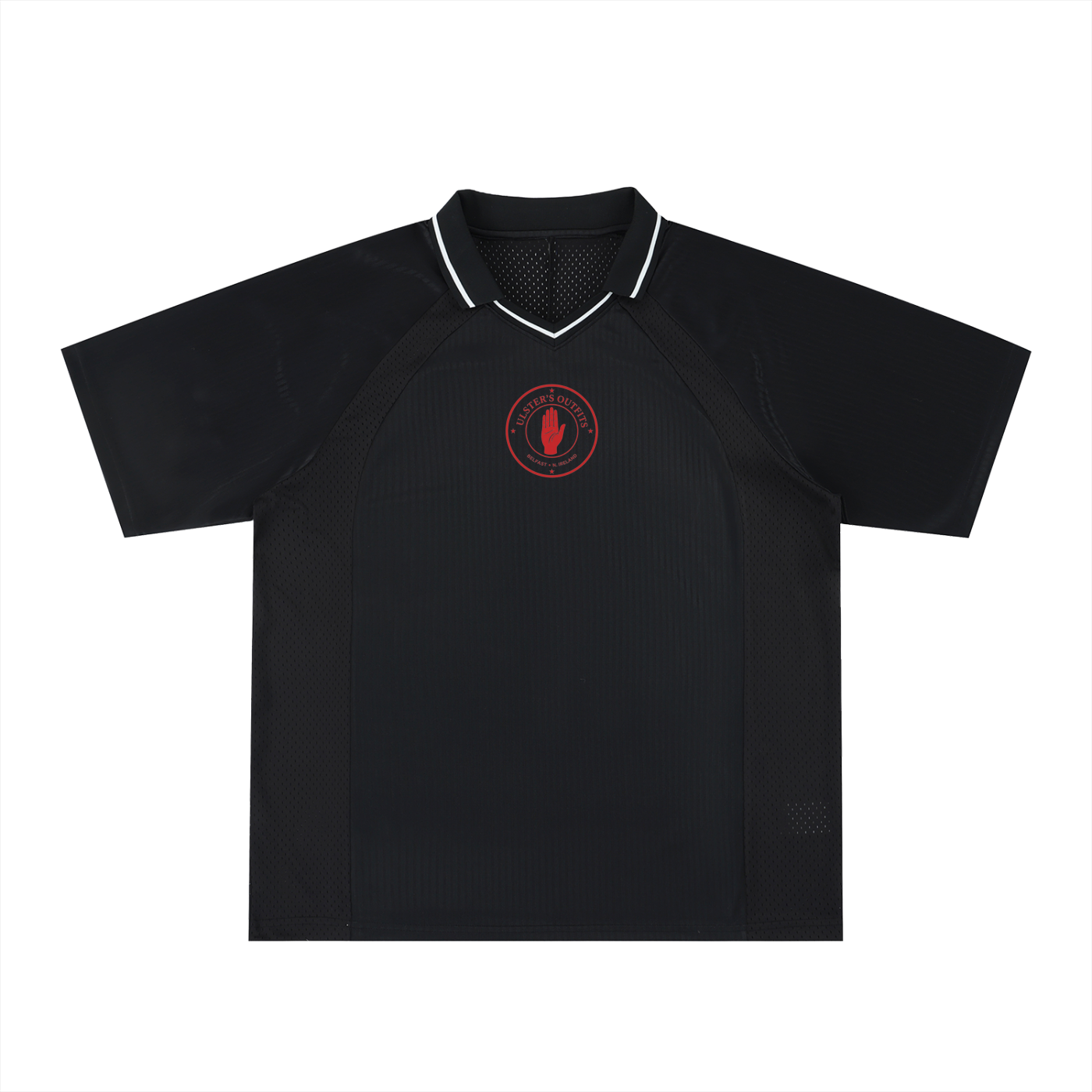 Striped V-Neck Soccer Jersey