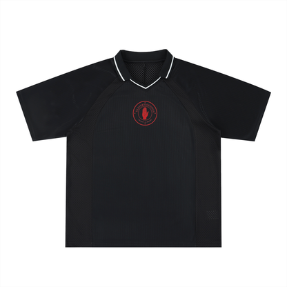 Striped V-Neck Soccer Jersey