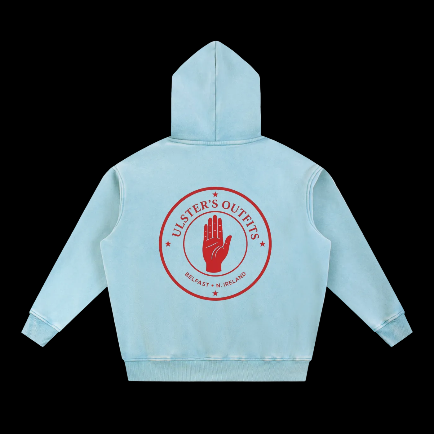 Snow Wash Fleece Oversize Hoodie