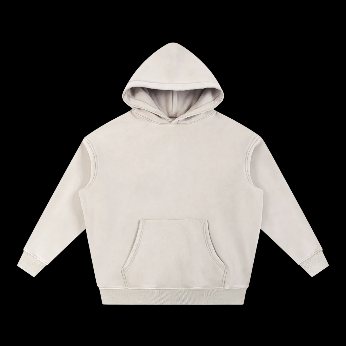Snow Wash Fleece Oversize Hoodie