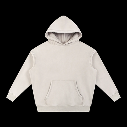Snow Wash Fleece Oversize Hoodie