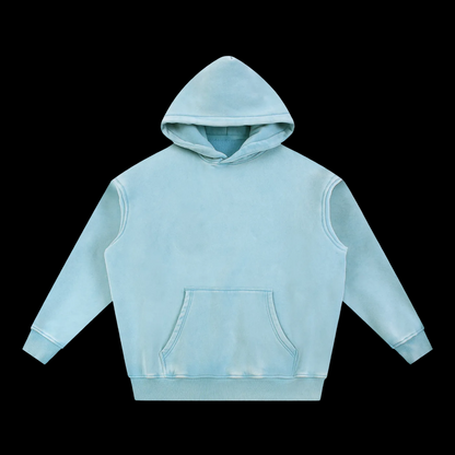 Snow Wash Fleece Oversize Hoodie